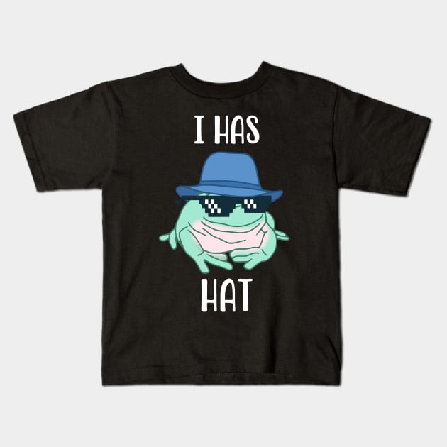 I has Hat Frog meme Kids T-Shirt by FandomizedRose